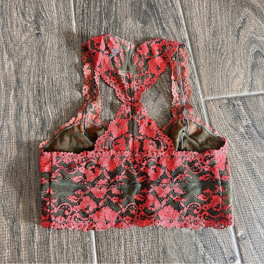 Free People / Wild Roses Galloon Racerback Bralette - Picture 4 of 5